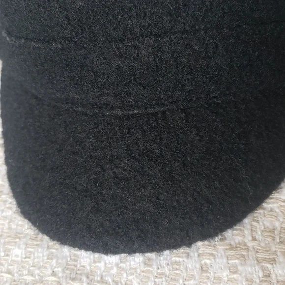 Black Wool Cap One Size - Picture 7 of 10